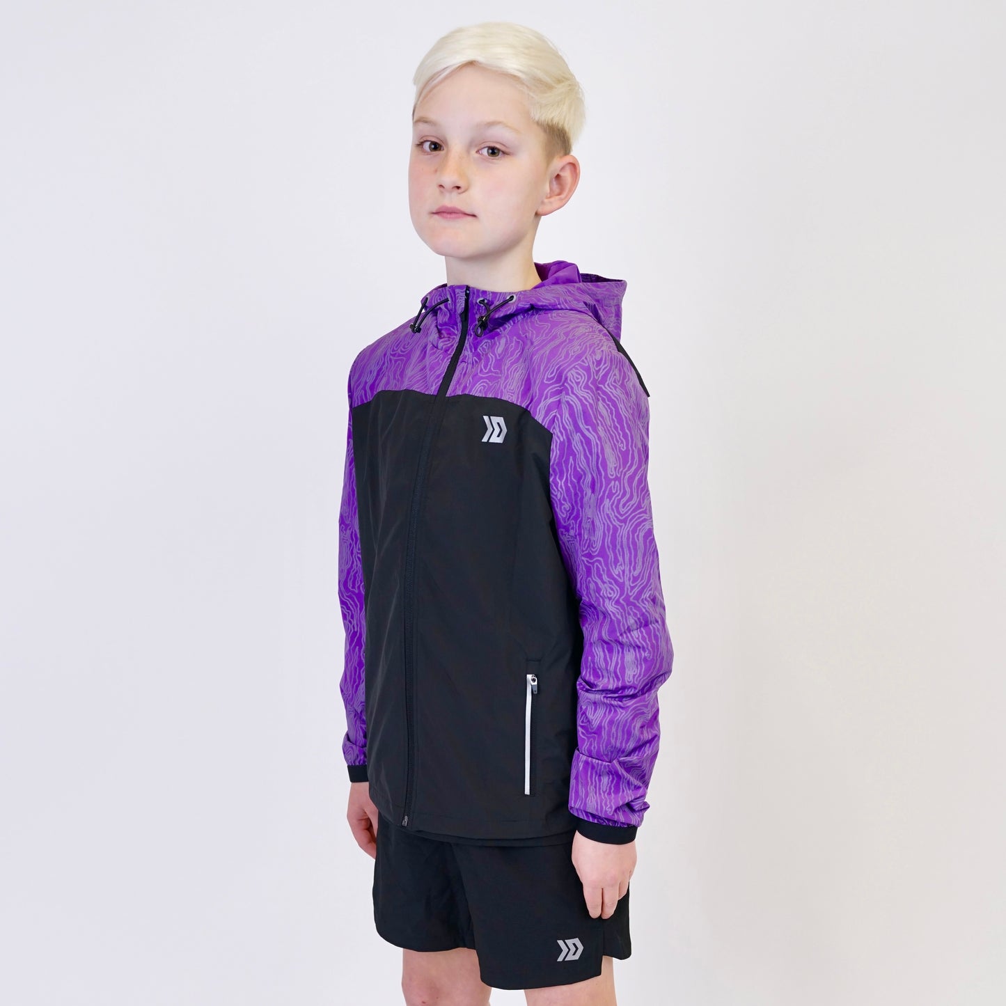 DASH Aura Windrunner Set - Black / Purple (Junior)