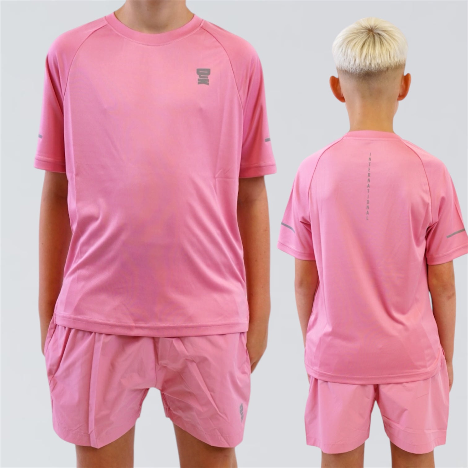 DJK Lifestyle Tee & Short Set - Pink (Junior)