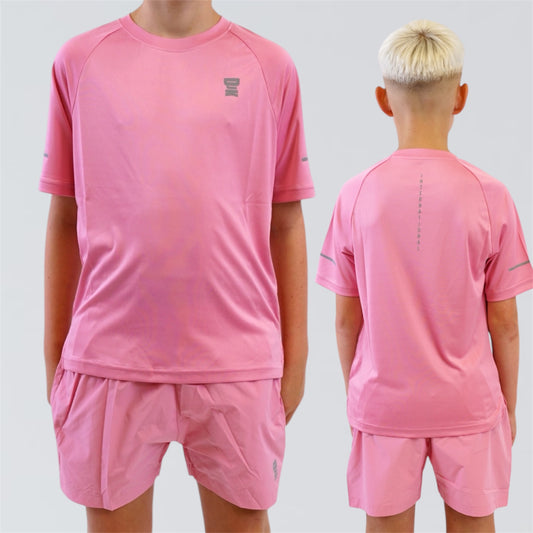 DJK Lifestyle Tee & Short Set - Pink (Junior)