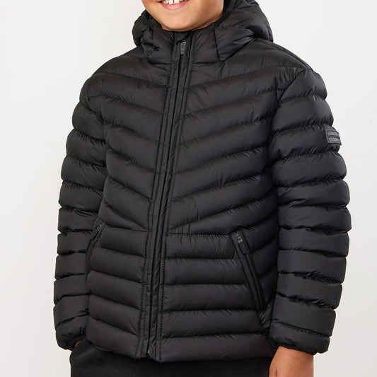 Gym King Endurance Puffer Jacket - Black (Junior)