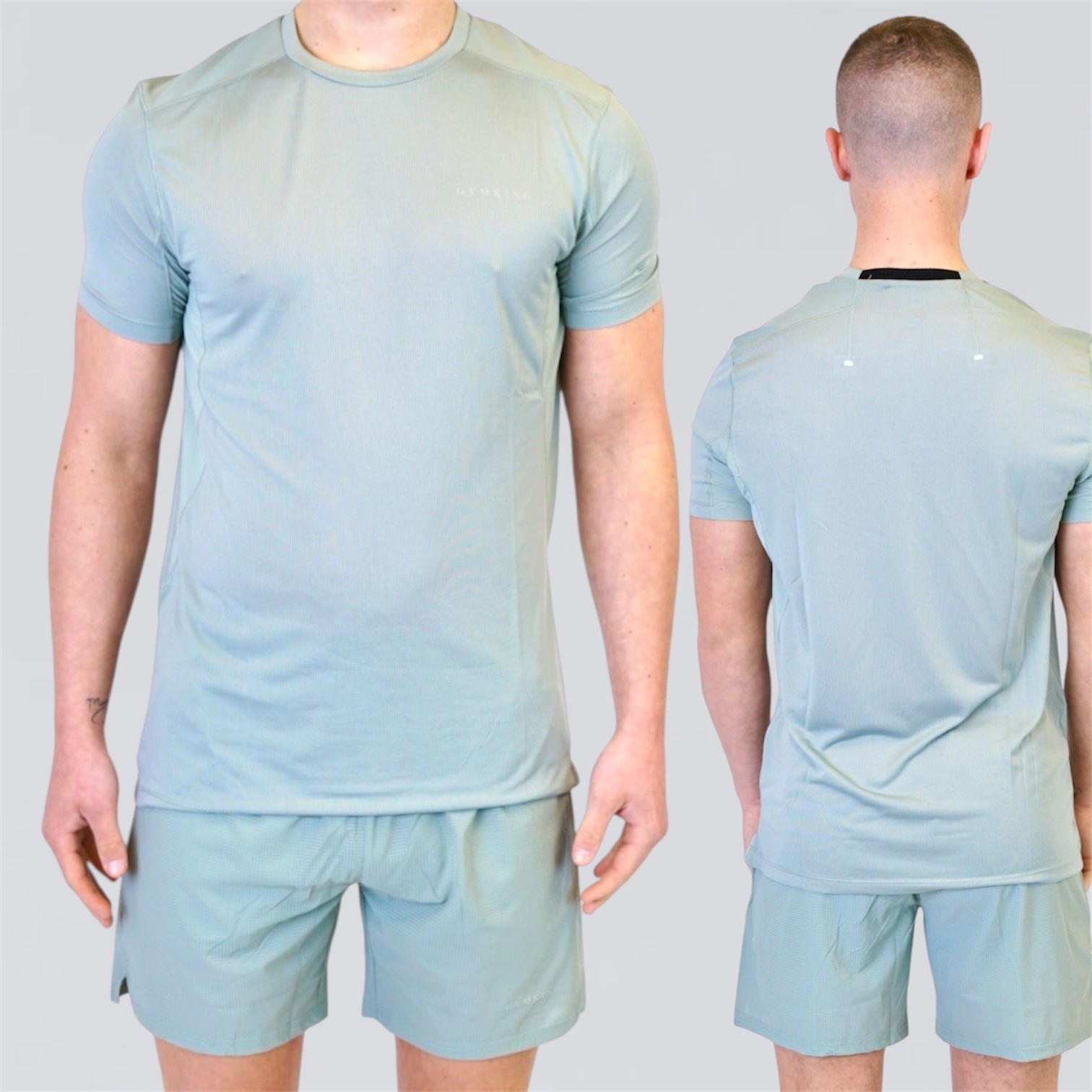 Gym King Energise Set - Tee & Shorts  - Urban Sage
