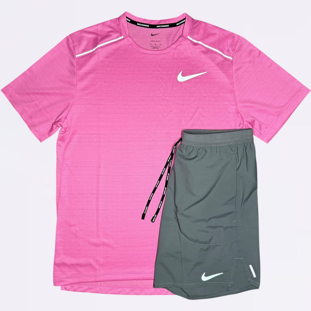 Nike Miler Flex Set Playful Pink Grey – RESTOCK3D