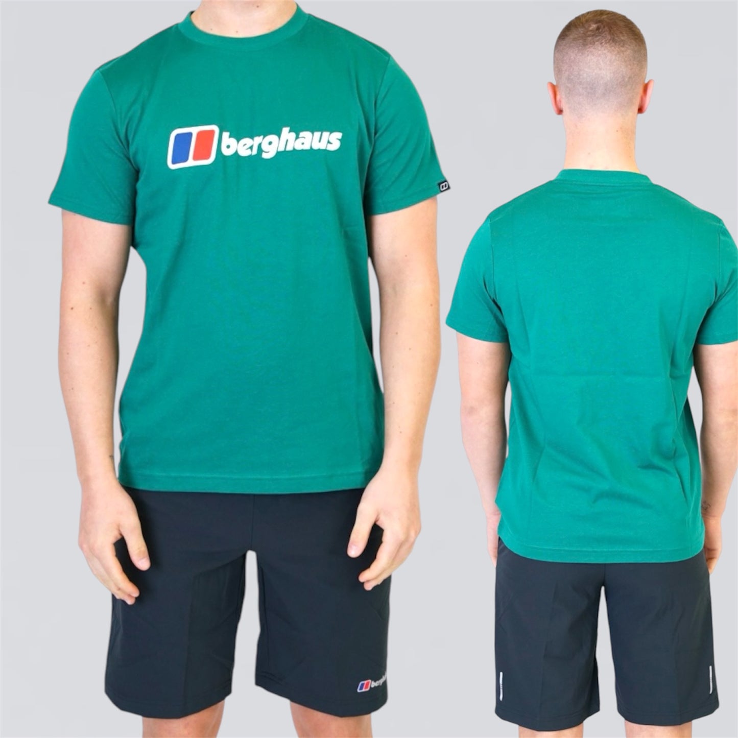 Berghaus Classic Terrain Set - Tee & Shorts - Green / Black