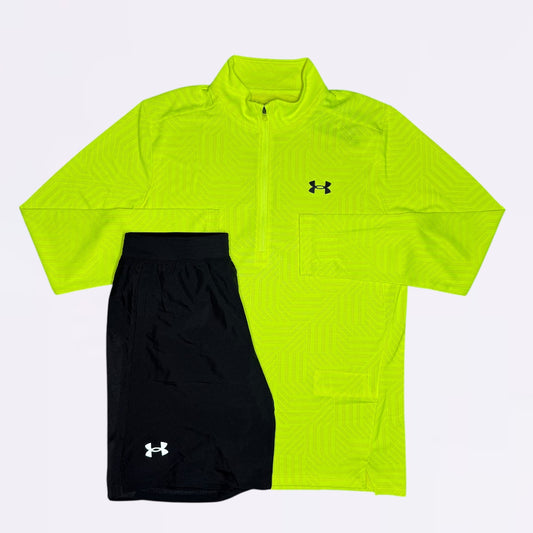 Under Armour Geotessa Half Zip Set- Volt / Black