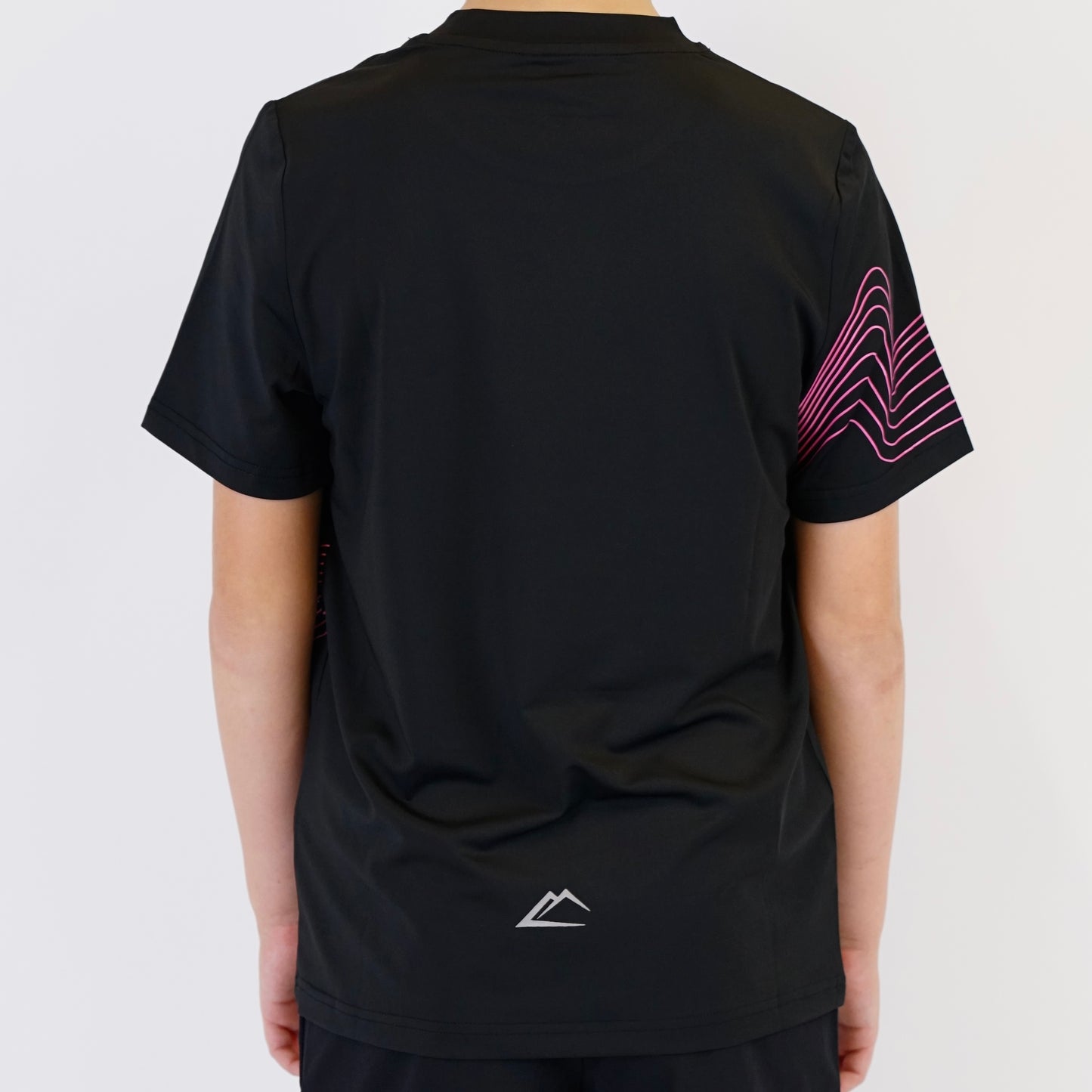 ActiveLine Wave Tee - Black / Pink (Junior)