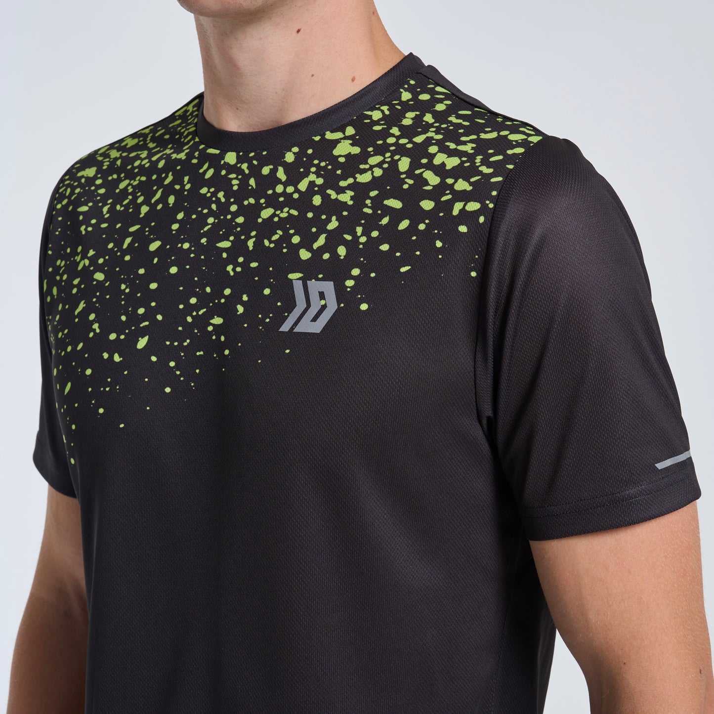 DASH Splatter Tee - Black / Neon