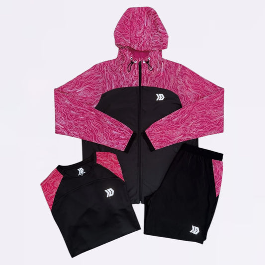 DASH 3-Piece Set - Black / Pink (Junior)
