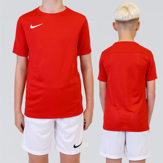 Nike Dri Fit Set - Red / White (Junior)