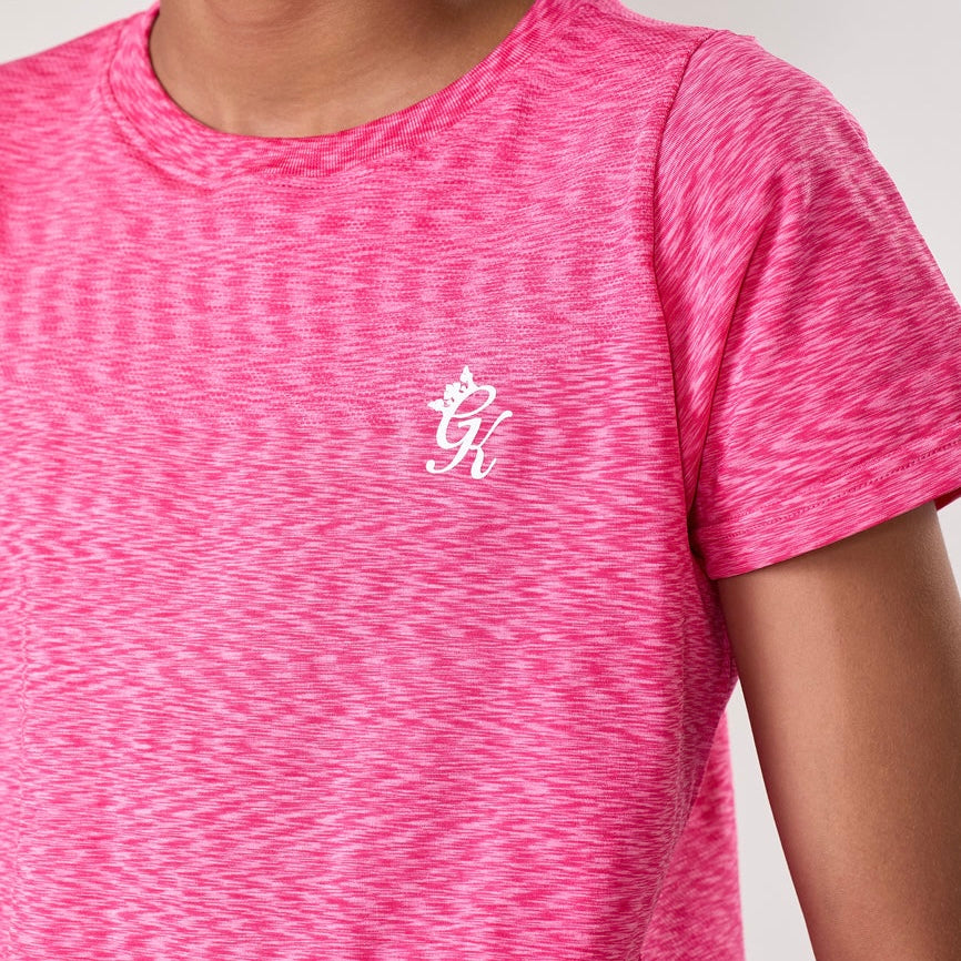 Gym King Space Dye Tee - Pink (Junior)
