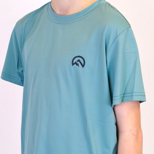 Flux Logo Tee - Midnight Green (Junior)