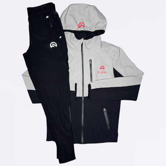 Flux Versatility Set - Jacket & Bottoms Set - Black / Red (Junior)