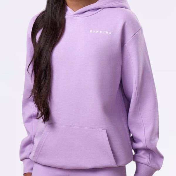 Gym King Malibu Oversized Hood (Girls) - Lilac Haze