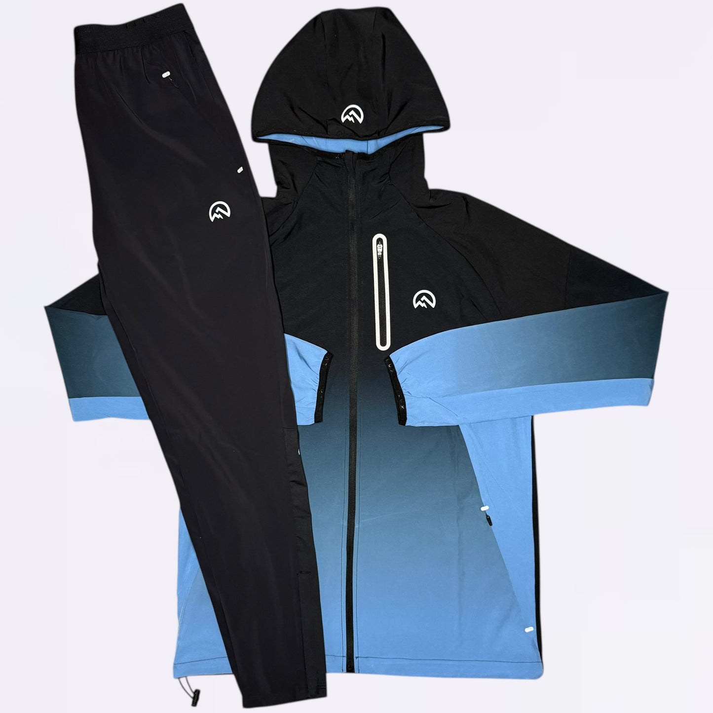 Flux Gradient & Running Set - Black / Blue (Junior)