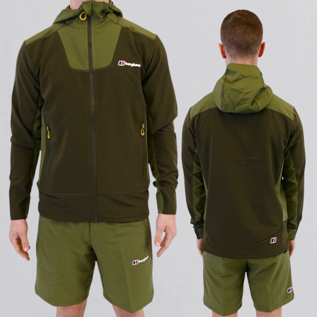 Berghaus Greenbank Set - Jacket & Shorts - Dark Green