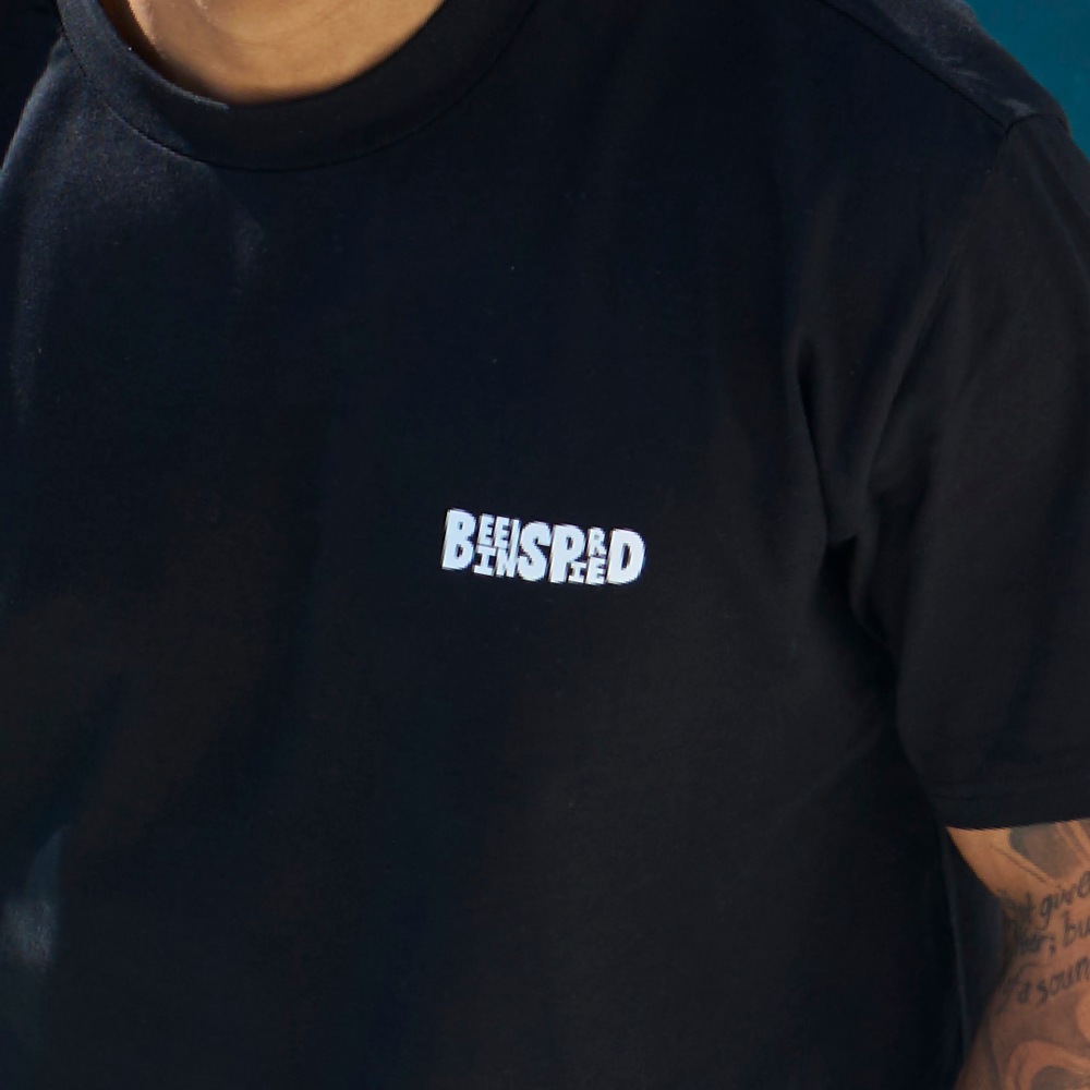Bee Inspired By Greatness Tee - Black / Blue