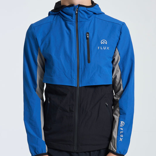 Flux Versatility & Performance - Jacket & Bottoms Set - Black / Cobalt  (Junior)