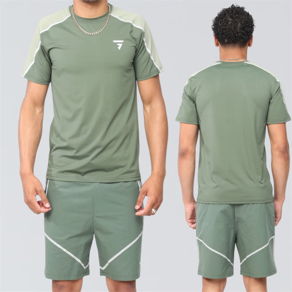 GRIID Reflect Set - T-shirt & Shorts - Green