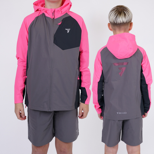 Griid Velo Set - Jacket & Shorts - Pink Foam (Junior)