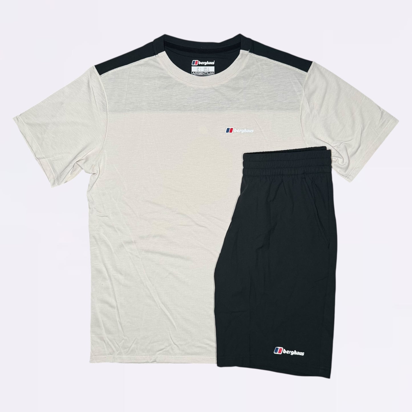Berghaus Terrain Tee & Short  Set - Beige / Black