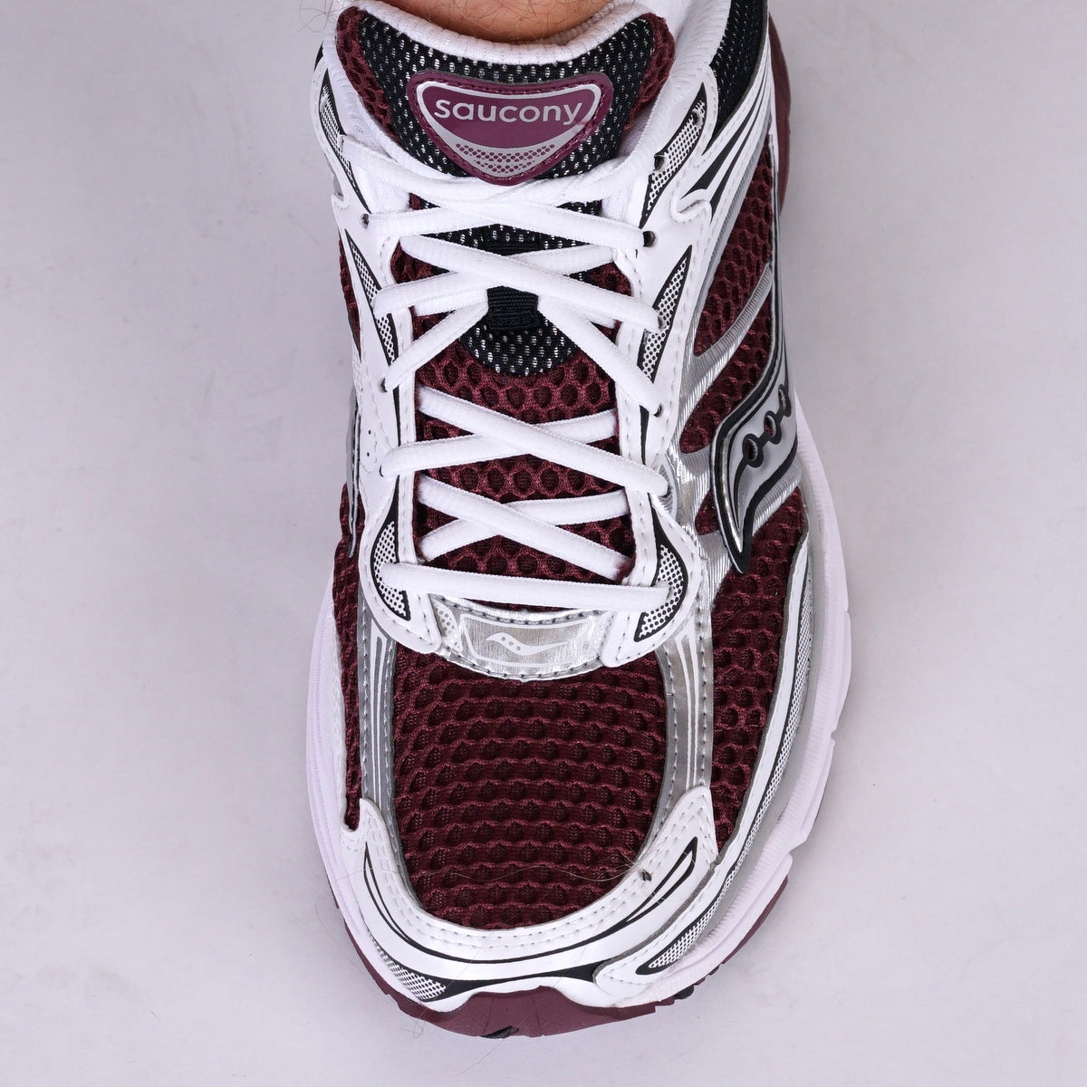 Saucony Omni 9 Silver Maroon