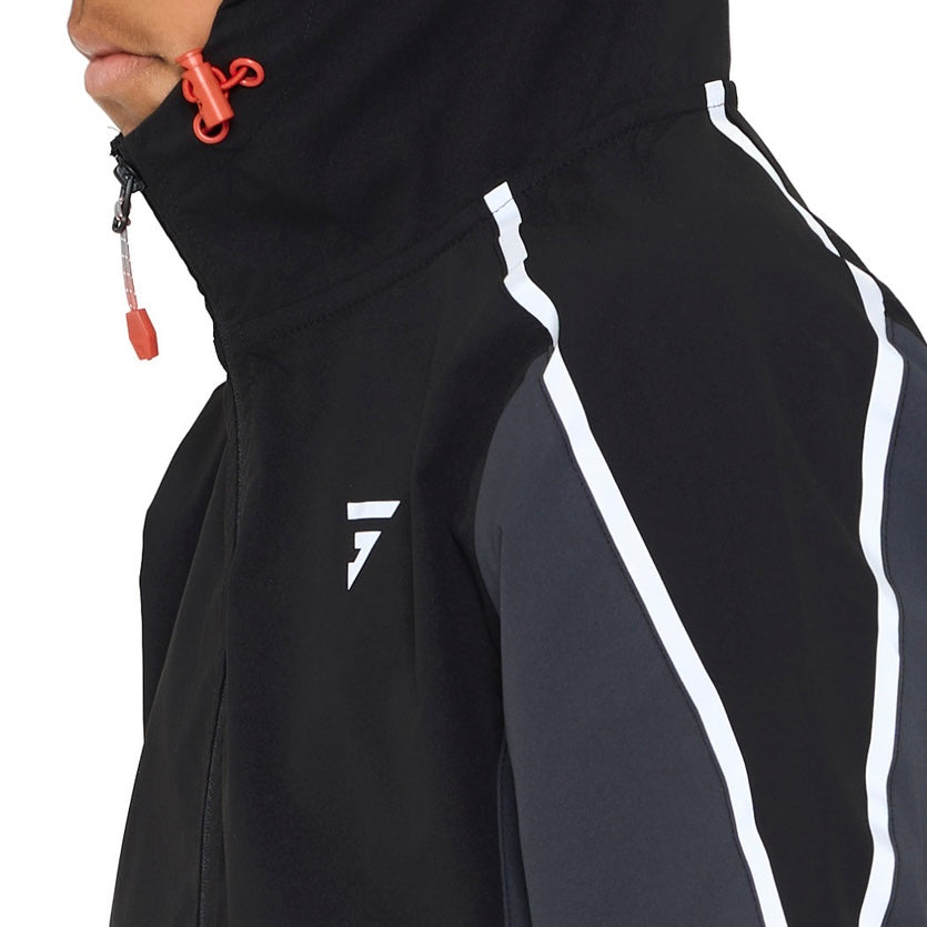 GRIID Reflect Jacket - Black / Asphalt / Red
