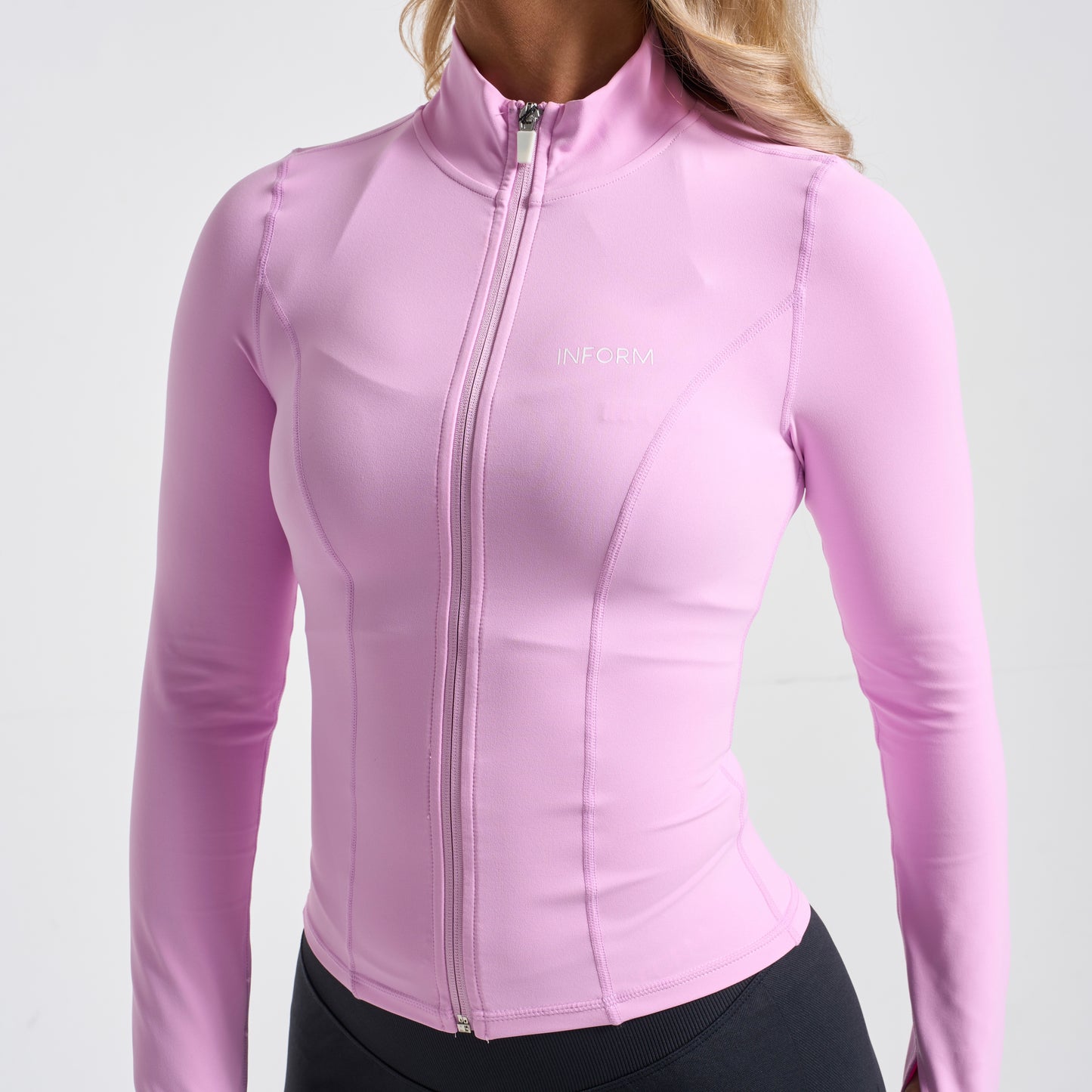 INFORM - LA FORM Seamless Gym Zip Jacket - Fondant Pink
