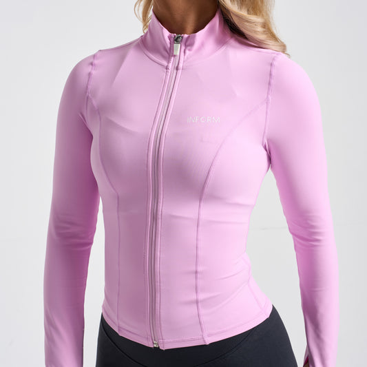 INFORM - LA FORM Seamless Gym Zip Jacket - Fondant Pink