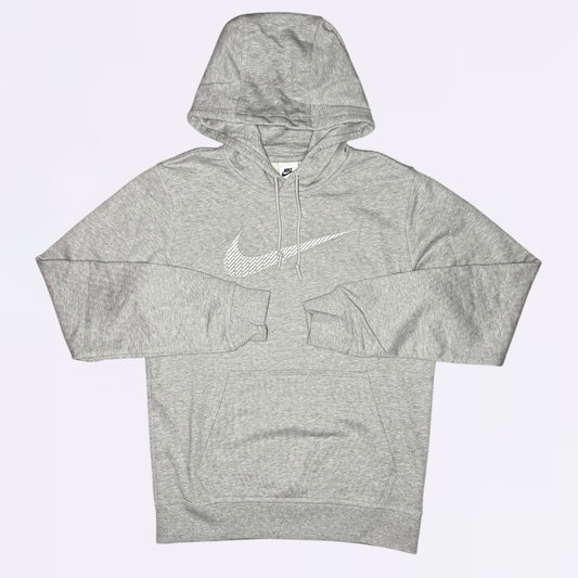 Nike Embroidery Swoosh Hoodie Grey