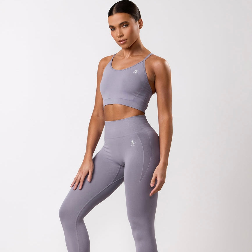 GymKing Power Lightweight Seamless - Bra &  Leggings Set - Dusky Purple