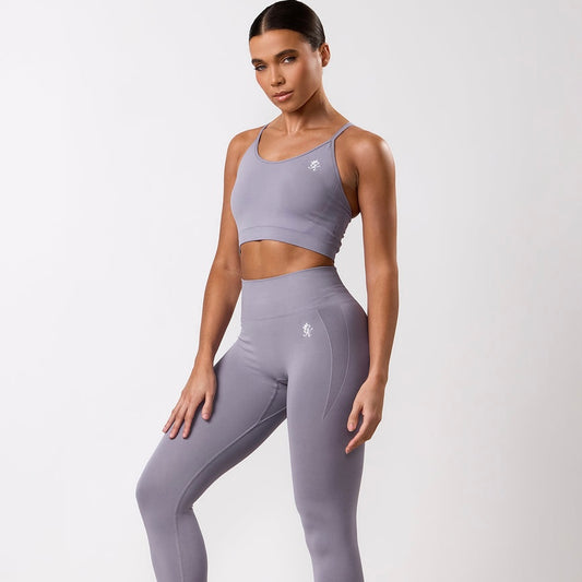 GymKing Power Lightweight Seamless - Bra &  Leggings Set - Dusky Purple