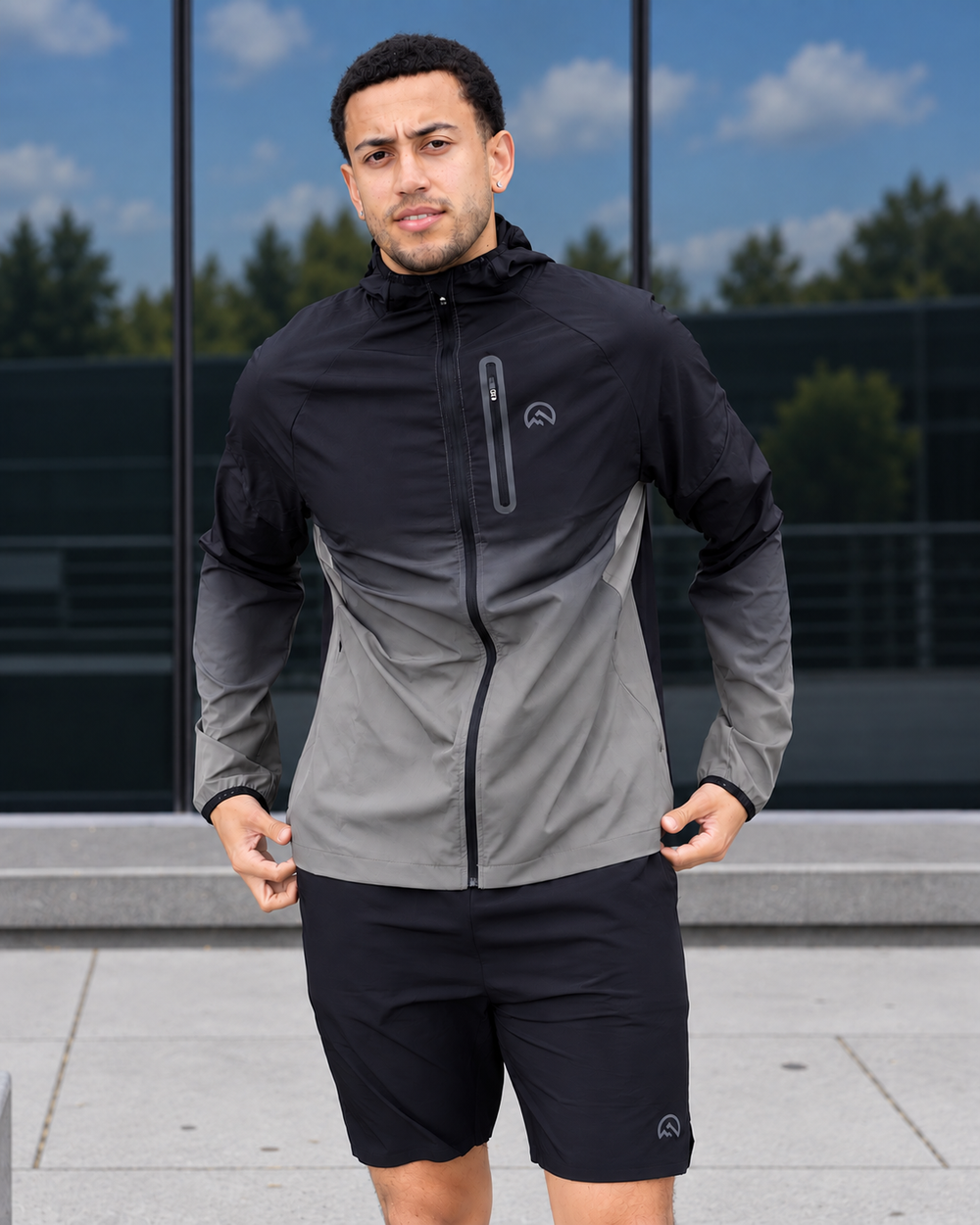 Flux Gradient 3 Piece Shorts Set - Black