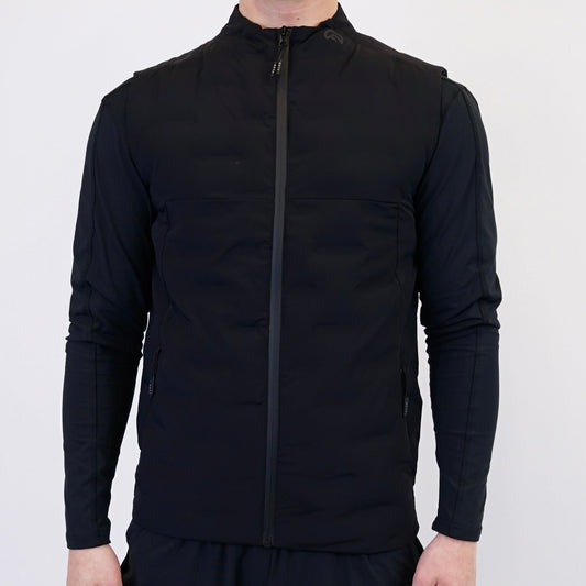 Flux Seamless Bonded Gilet - Black
