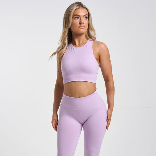 Gym King Scuplt Bra & Leggings Set - Soft Lilac