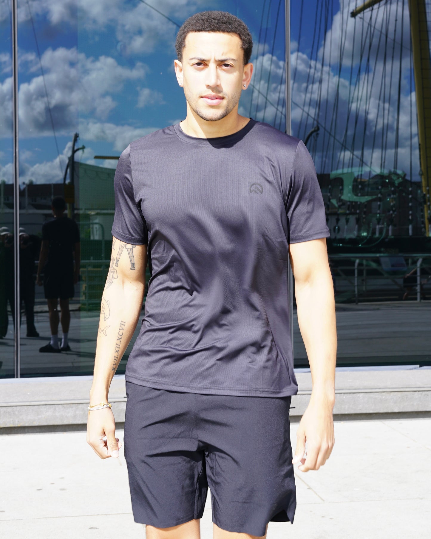 Flux Gradient 3 Piece Shorts Set - Black