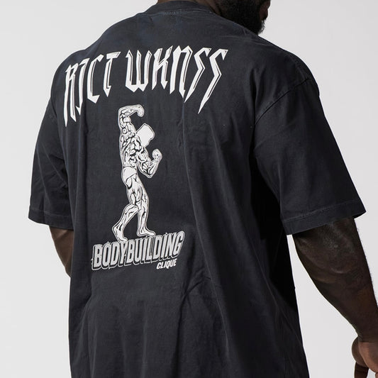 RJCT WKNSS Bodybulding Clique Tee - Black
