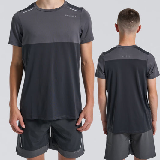 GymKing Advance Tee - Urban Grey/Fossil Grey (Junior)