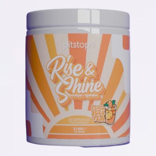Pitstop+ Rise & Shine (Electrolytes) - Peach Iced Tea