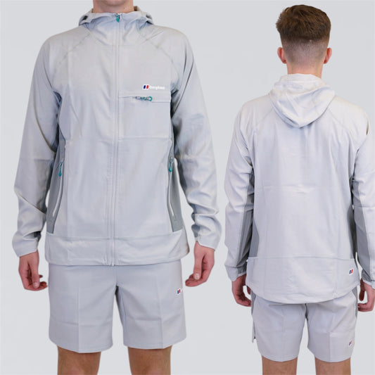 Berghaus Wavertree - Half Zip & Shorts Set - Light Grey