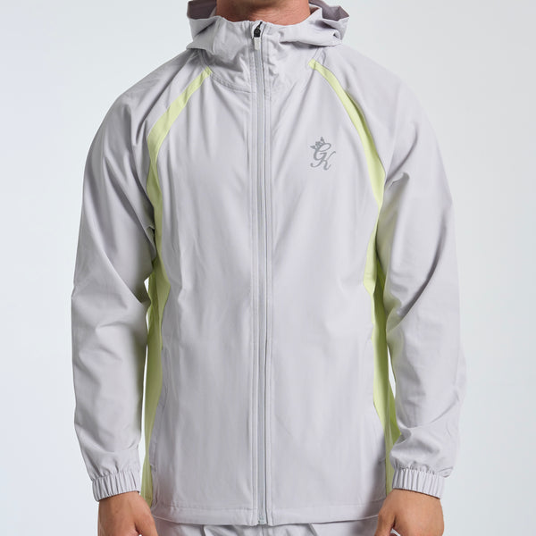 GymKing Flex 2.0 Woven Hood - Light Grey/Sherbet Lime