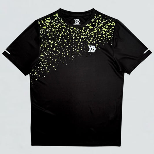Dash Splatter Tee - Black / Neon (Junior)
