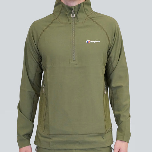 Berghaus Wavertree Half Zip - Dark Green