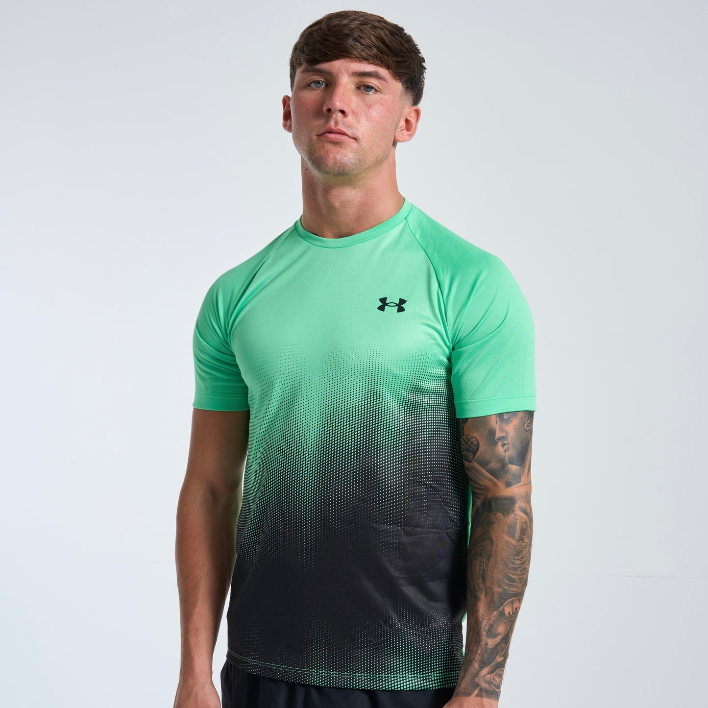 Under Armour Tech Fade Tee - Green / Black