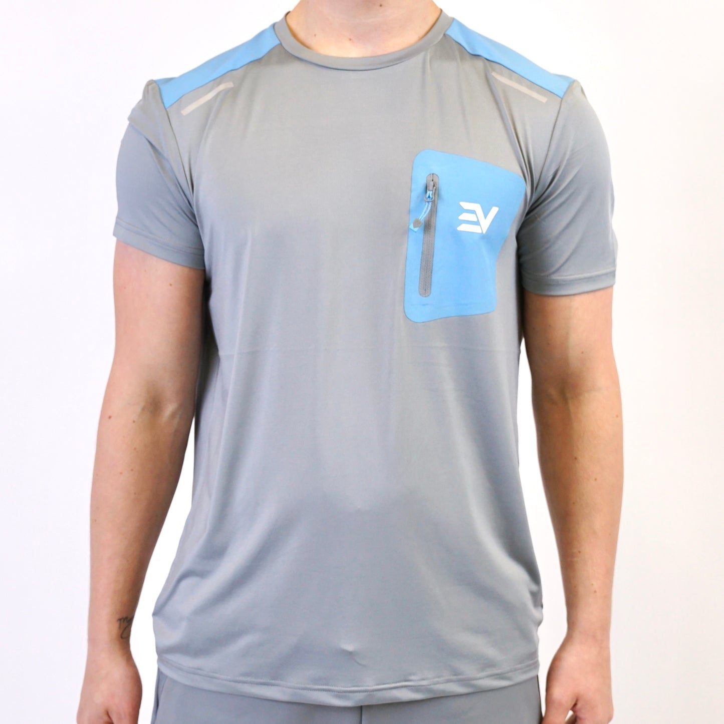 Envi Edge Tee Set - Grey / Blue