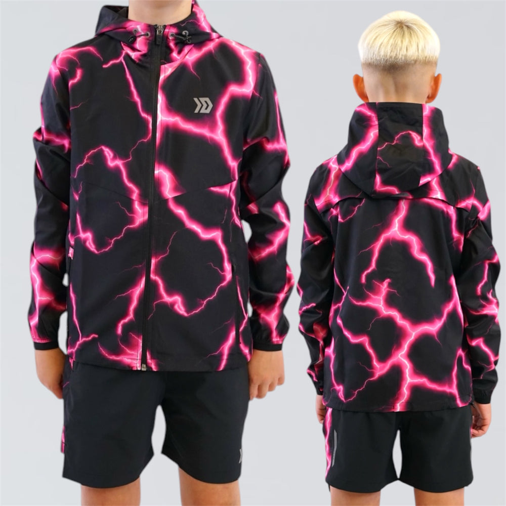DASH Lightning Windrunner Set - Black / Pink (Junior)