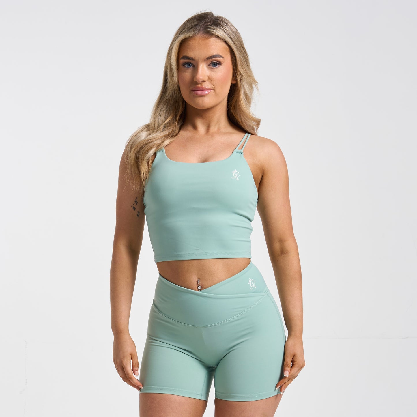 Gym King Bra & Shorts Set - Green Mist
