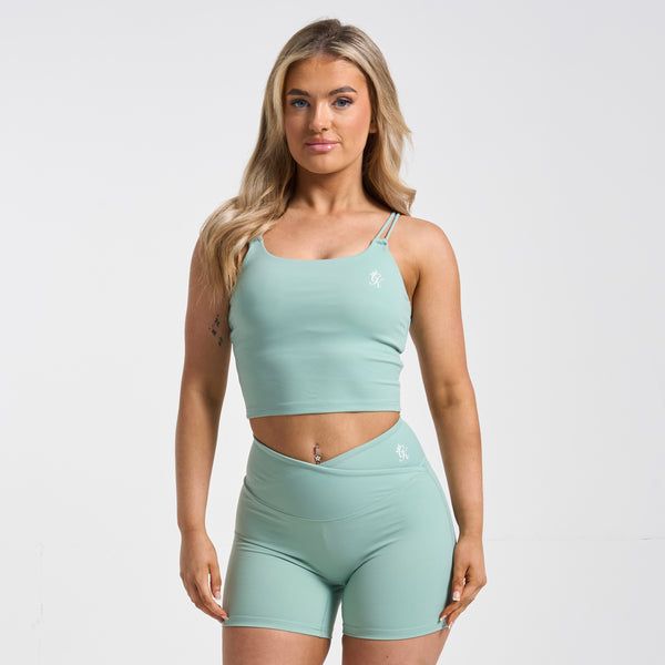 Gym King Bra & Shorts Set - Green Mist