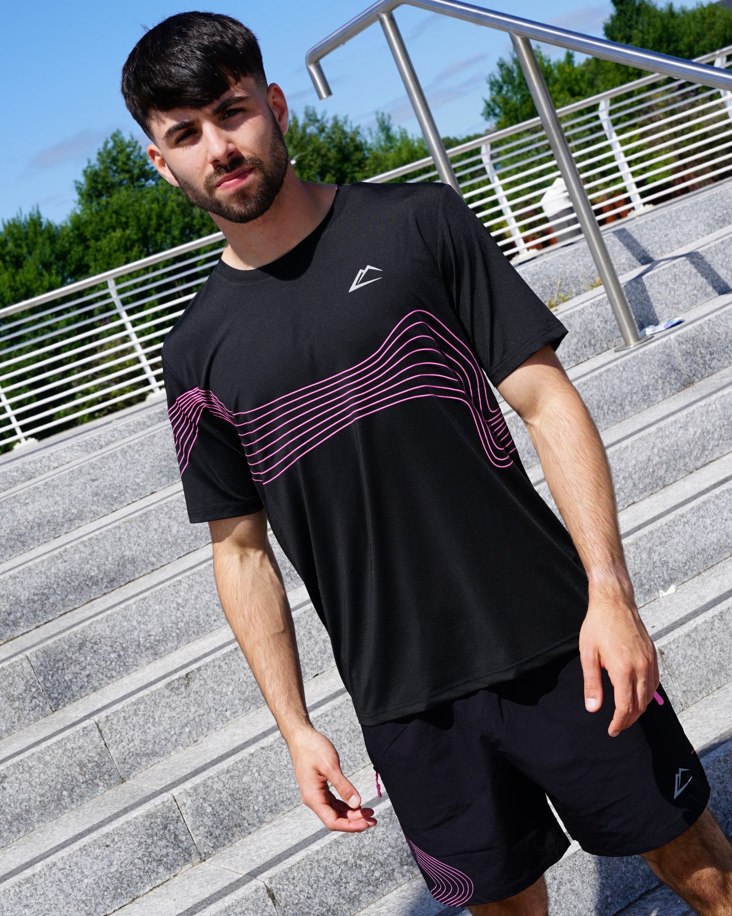 ActiveLine Wave 3 Piece Set - Black / Pink