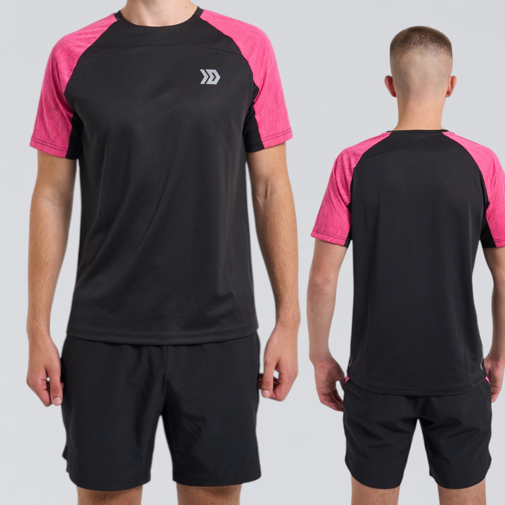 DASH Tee Set - Black / Pink