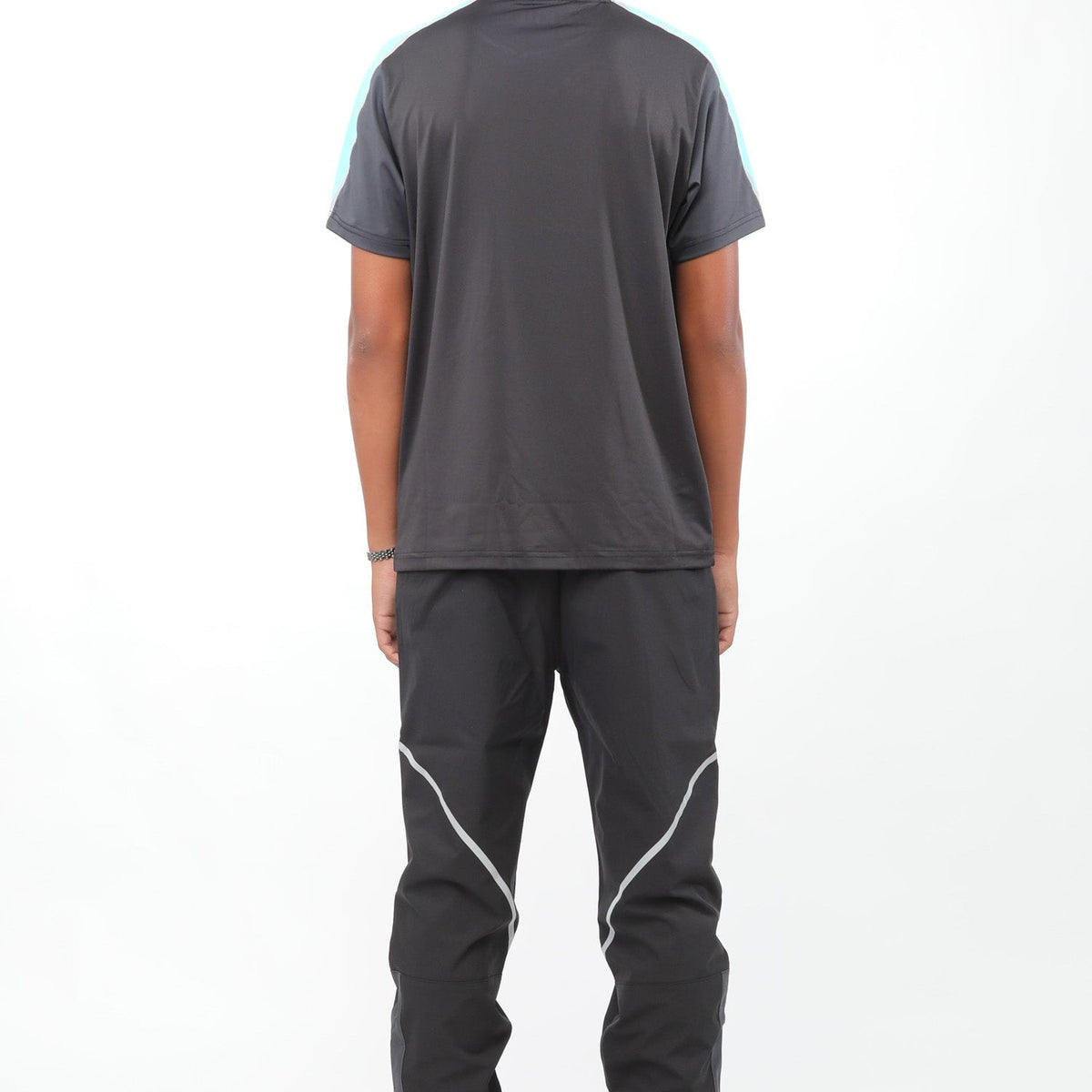 GRIID Reflect T-shirt - Black / Aqua (Junior)