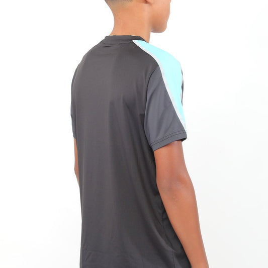 GRIID Reflect T-shirt - Black / Aqua (Junior)